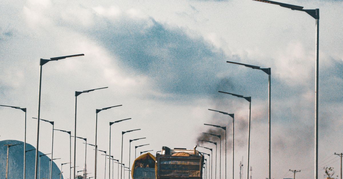 A vehicle on a Nigerian highway